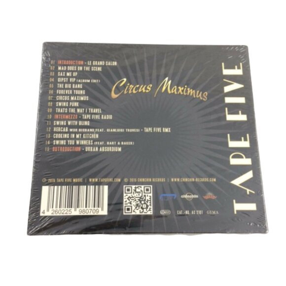 Tape Five CD Album Circus Maximus Sealed 2015 ChinChin Records Swing Brass Band - Picture 2 of 7